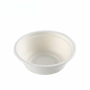 Biofpack L001,Biodegradable sugarcane bagasse disposable bowl,18oz,500ml,13g,White,1000Pcs/box