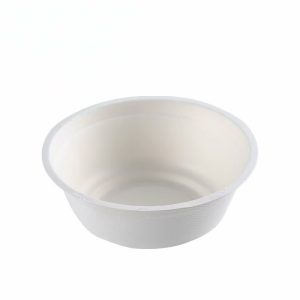 Biofpack L014,Biodegradable sugarcane bagasse disposable bowl,32oz,950ml,23g White,600Pcs/box