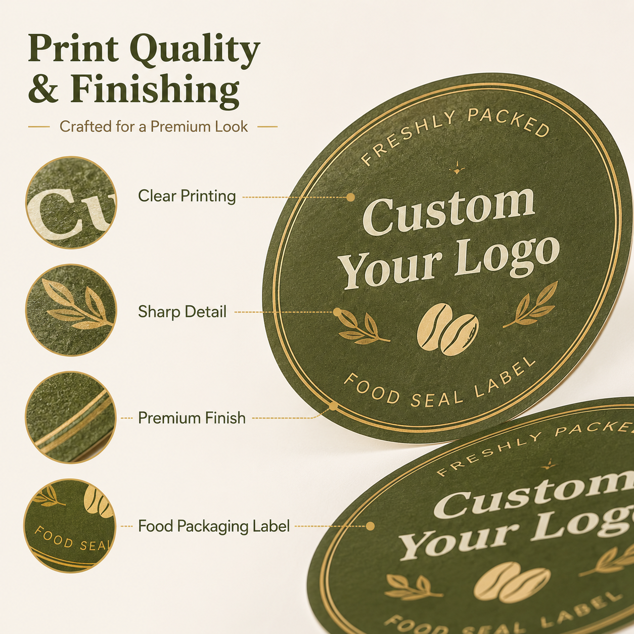 Coated Paper-Customized circular food seal stickers 主图 03